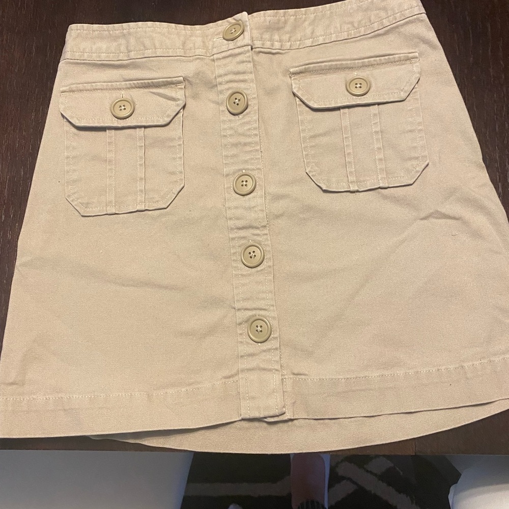 Gap Khaki Wrap skirt